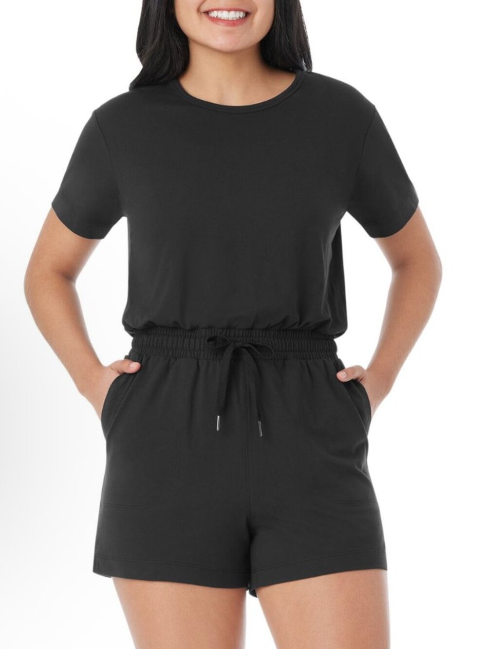 Member's Mark Women's Favorite Soft Romper - Black - XXL